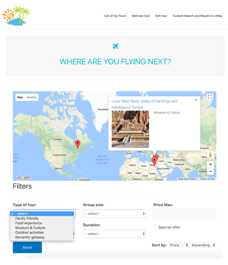 Google Maps Search