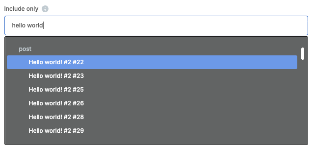 Autocomplete